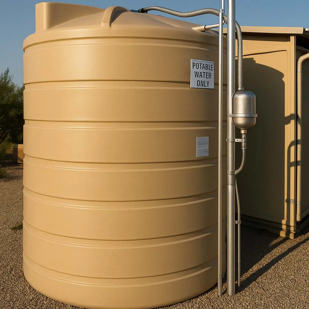 Potable water storage tank