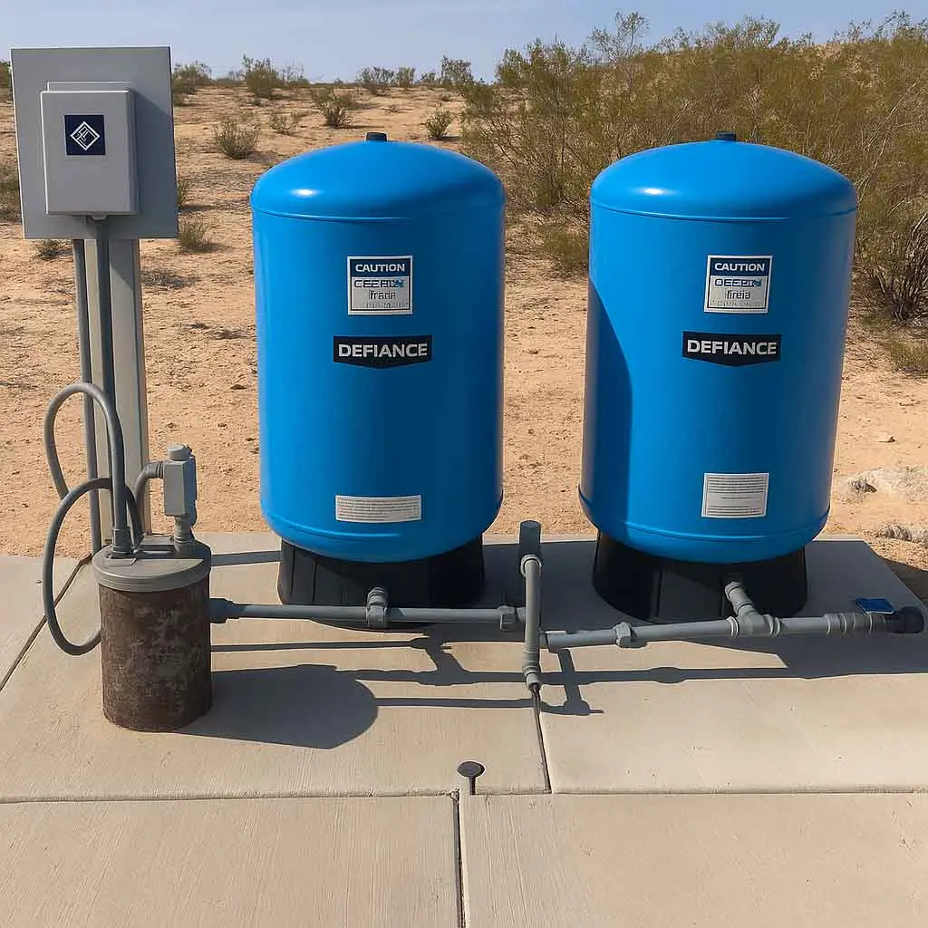 Well pump pressure tanks